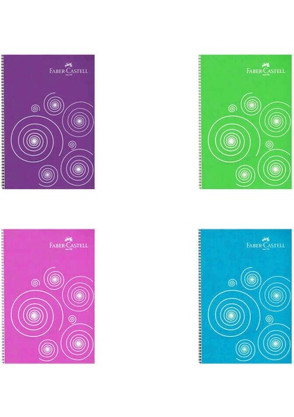 4 Bölüm Plastik Kapak Çizgili Defter 80 Yaprak fiyatları
