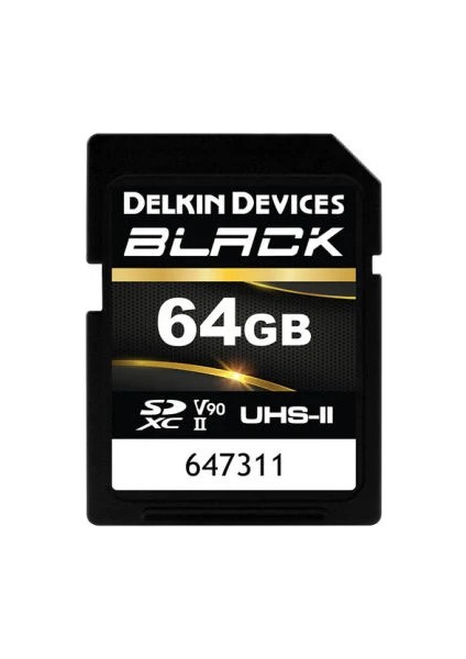 BLACK 64GB SD UHS-II U3 V90 Hafıza Kartı