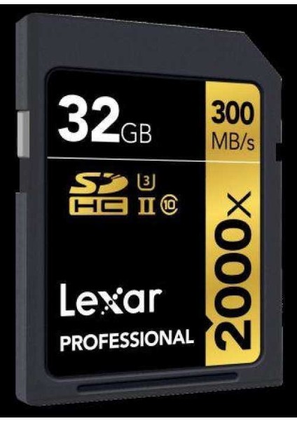 32GB Professional 2000x SDXC UHS-II U3(V90)