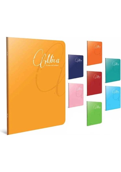 Mica Tel Dikişli Plastik Kapak Kareli Defter A5 40 Yaprak