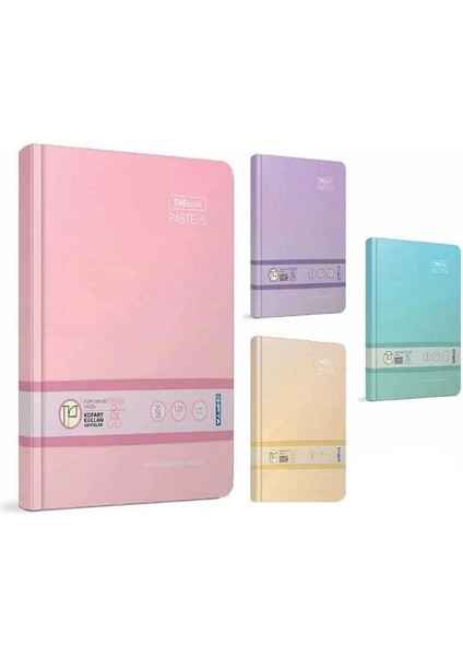 Thebook Pastels Iplik Dikişli Sert Kapak Defter 14X20 cm 120 Yaprak Kareli fiyatları