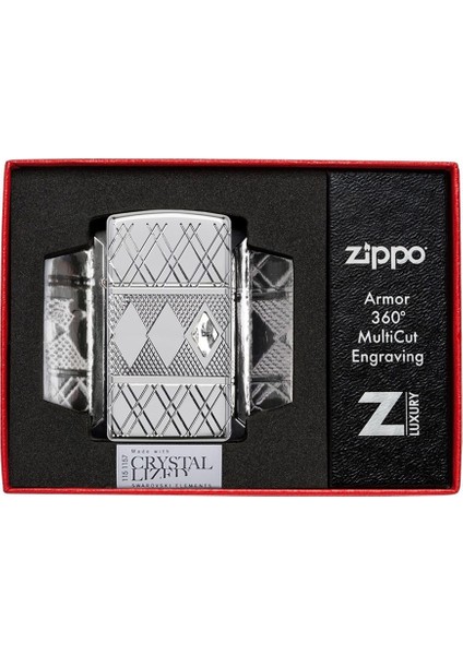 Diamond Pattern Dizayn Armor® Kasa Slim Çakmak