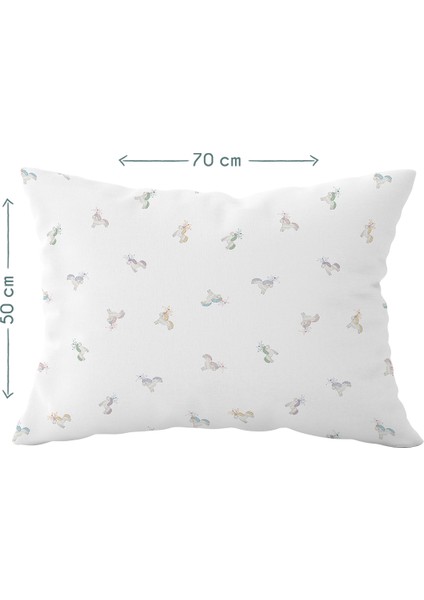 Astra 100% Pamuk Saten Çocuk Yastık Kılıfı - 50 x 70 cm