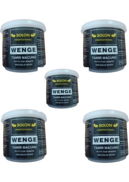 5 Adet çok Amaçlı Ahşap Parke Masa Sehpa Çizik Çok Amaçlı Tamir Dolgu Macunu Venge 240 gr