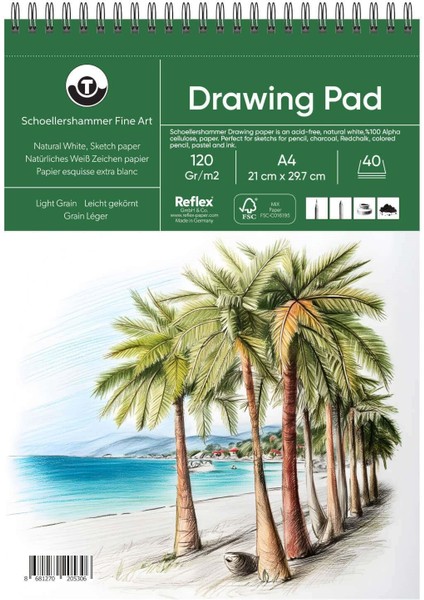 Schoellershammer Drawing Pad Çizim Defteri 120 gr A4 40 Yaprak