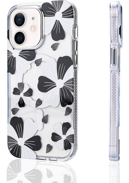 Apple iPhone 11 Magsafe Sarj Özellikli Darbelere Dayanıklı Naturally Flower Pattern Kapak Kılıf
