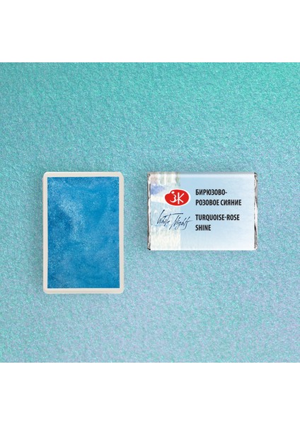 White Nights Tam Tablet Sulu Boya 997 Turquoise - Rose Shine