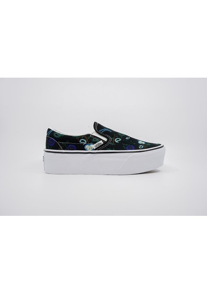 Ua Classic Slip-On Stackform Siyah/çok Renkli Unisex VN0A7Q5RBMV1