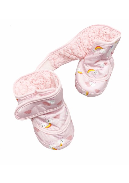 Baby Cırtlı Bebek Panduf Pembe