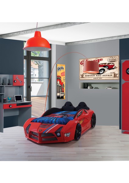 Kaju Luxury Full Kırmzı Arabalı Yatak