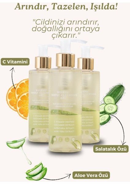 Helens' Deeply Cleansing Gel - 200 ml C Vitamini Destekli Yüz Yıkama Jeli fırsatları