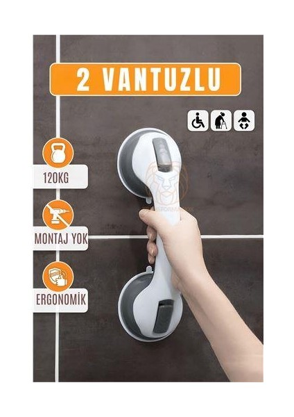 Transformacion Banyo Duş Yardımcı Vantuzlu Tutacak Yardımcı Anne 715644