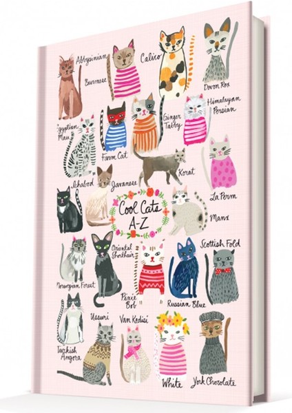 Summer Cats-Cool Cats /sert Kapak Çizgili 14X20 cm