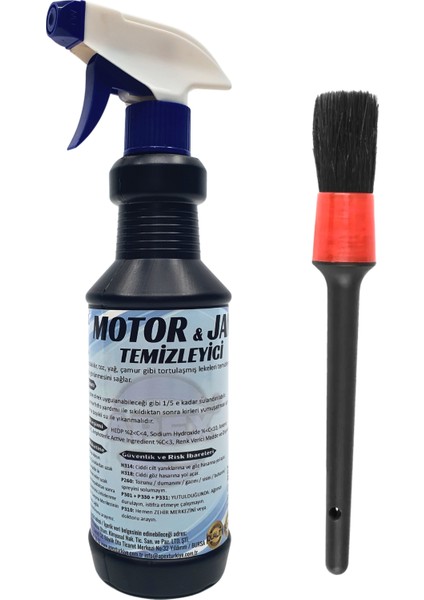 Oto Motor ve Jant Temizleyici 500 ml – Jant Parlatıcı, Oto Motor Temizleme ve Yağ Sökücü Sprey