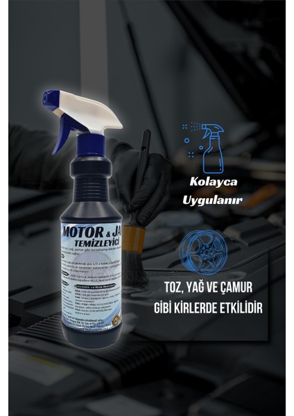 Oto Motor ve Jant Temizleyici 500 ml – Jant Parlatıcı, Oto Motor Temizleme ve Yağ Sökücü Sprey fiyatları