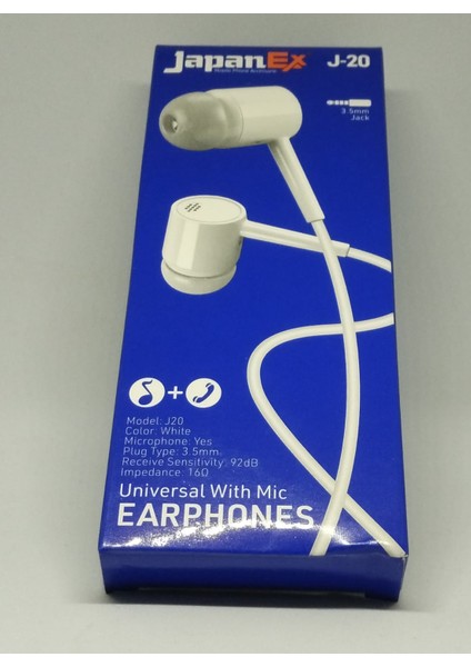 3.5mm Kulak Içi Kablolu Mikrofonlu Kulaklık