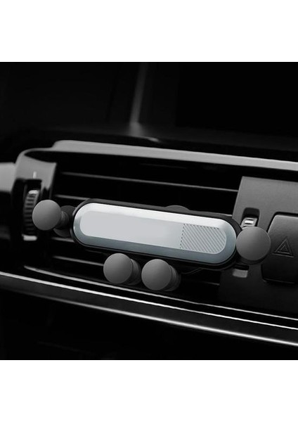 4 Nokta Destekli Tasarımlı Araç İçi Gümüş Telefon Tutucu