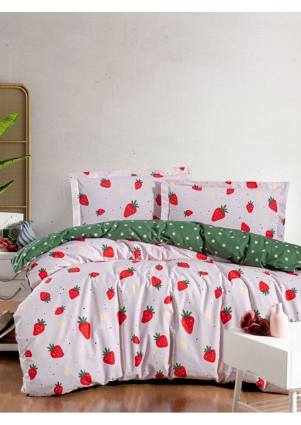 Fitted Ranforce Nevresim Takımı Çift Kişilik Flora