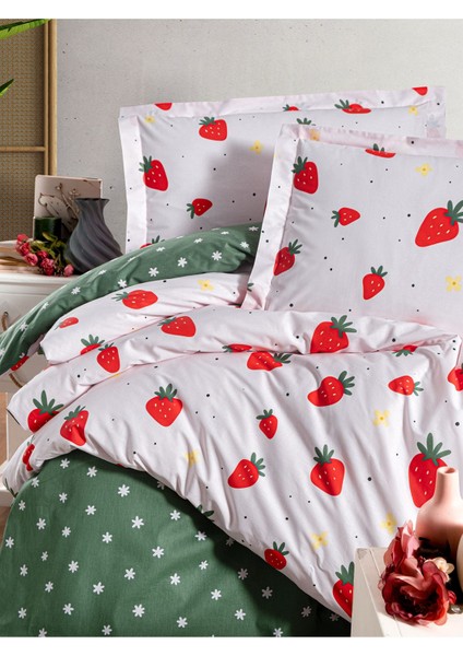 Fitted Ranforce Nevresim Takımı Çift Kişilik Flora