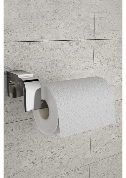Banyo F1 Model Paslanmaz Krom Tuvalet Kağıdı Askısı, Tuvalet Kağıdı Tutacağı, Tuvalet Kağıtlığı 5 Yıl Garantili