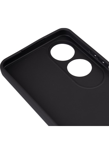 Oppo A60 Uyumlu Kılıf Biye Silikon-Siyah