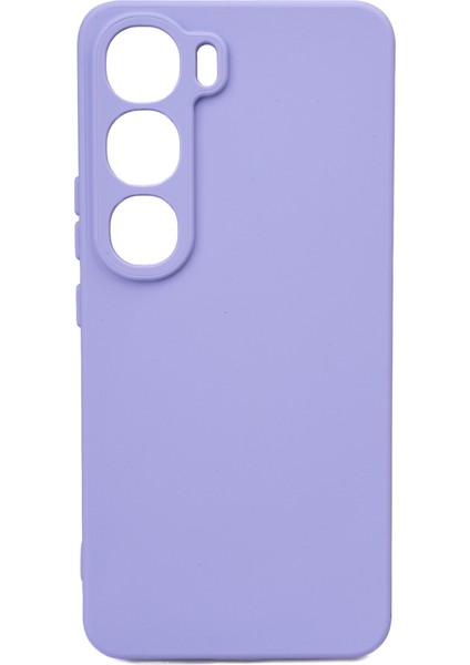 Vivo V40 Lite Uyumlu Kılıf Biye Silikon-Mor