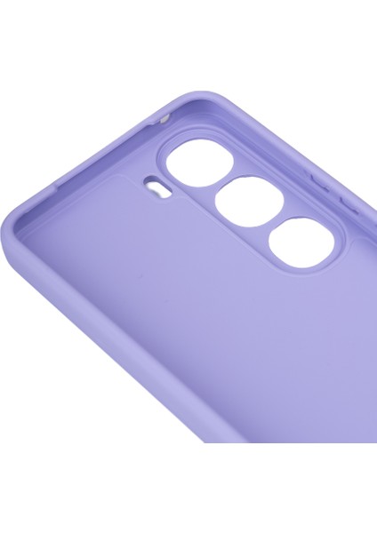 Vivo V40 Lite Uyumlu Kılıf Biye Silikon-Mor