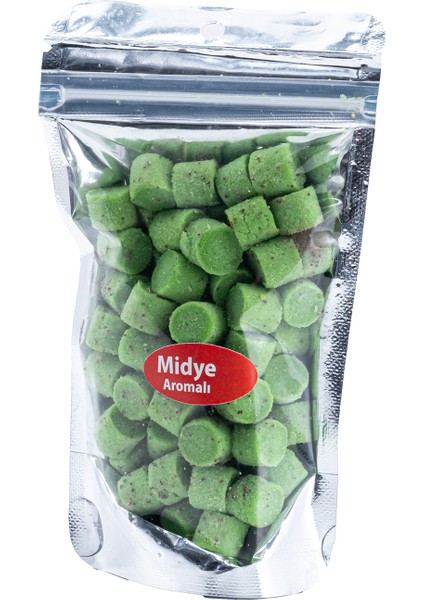 Kesme Sazan / Yayın Hamuru - Iğne Yemi - Yeşil-Midye 80 Gr