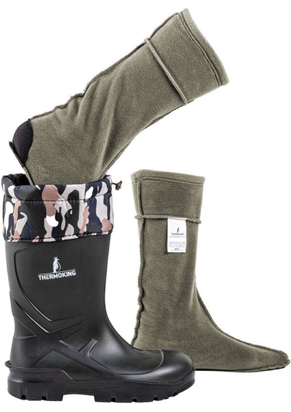 Polar Çizme Çorabı - Haki - Termal - Thermoking fırsatları