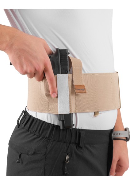 Korse Tabanca Kılıfı - Savage - Şarjörlü/kelepçeli - Kum modelleri