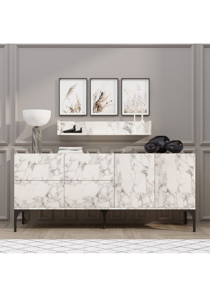 DECORMET STELLA KONSOL CARRARA MARBEL