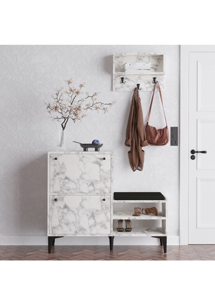 DECORMET Bred Ayakkabılık Carrara Marbel