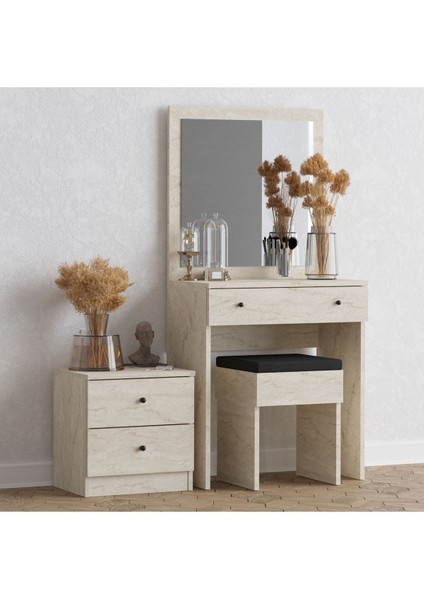 DECORMET Nice Makyaj Masası Travertine
