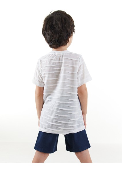 Erkek Çocuk Yelekli T-Shirt Şort Takım