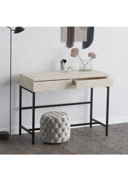 DECORMET LİNDA MAKYAJ MASASI TRAVERTİNE