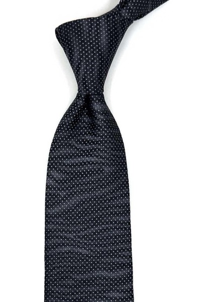 Codivilla Style Füme Nokta Desen Italyan Ipek Kravat İK1750