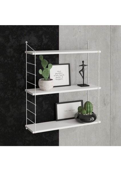 DECORMET Armoni Raf Seti 3 Raflı 200X720Met.Beyaz+Ahş.P.Beyaz 015 0010 085 020 76 modelleri