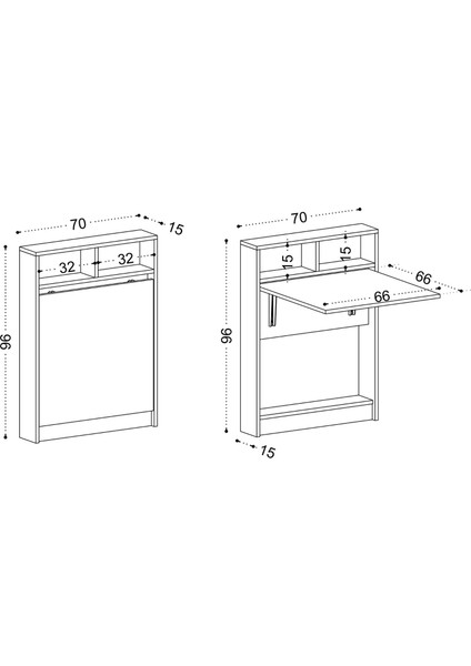 DECORMET Bracked Katlanır Çok Amaçlı Masa