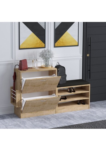 DECORMET Trend Ayakkabı Dolabı Safir Meşe