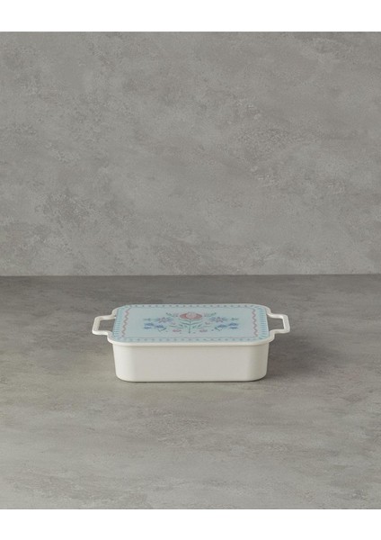 Home Alysa Melamin 4'lü Cam Kapaklı Kahvaltılık 30 x 21 cm Renkli