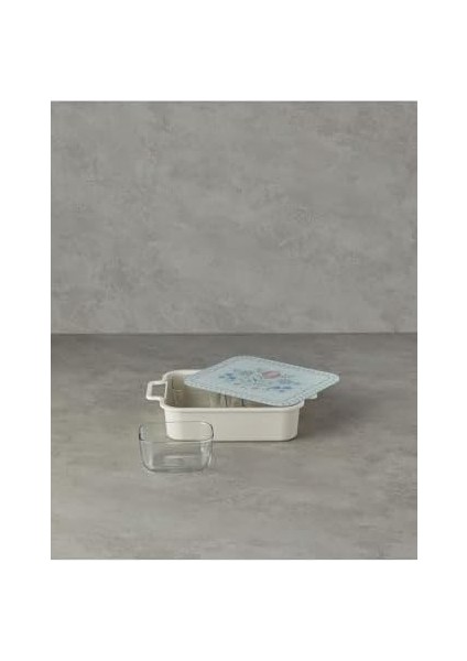 Home Alysa Melamin 4'lü Cam Kapaklı Kahvaltılık 30 x 21 cm Renkli fiyatları