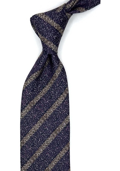 Pradelle Style Çok Renkli Çizgi Desen Italyan Ipek Kravat İK1892