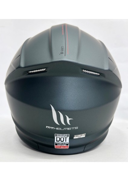 Kask mt Genesis Sv Çene Açılır Kask Mat Anthracite Grey