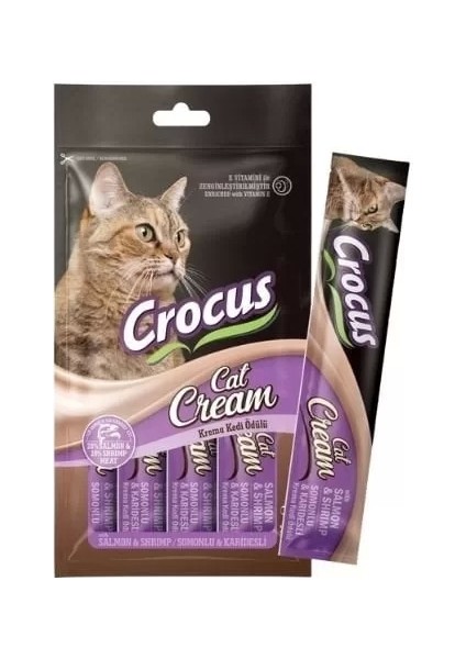 Somonlu ve Karidesli Sıvı Kedi Ödül Maması 15 gr 4 Adet