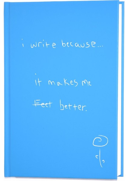 I Write Because It Makes Me Better Çizgili Not Defteri 14X20 cm 64631-9