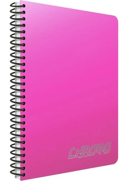 Chromo A4 Spiralli Pp Kapak Defter 80YP Kareli