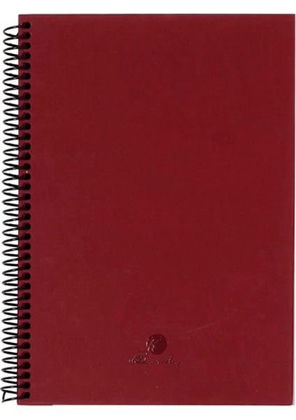 Color Sert Kapak Defter Spiralli 17X24 cm 60 Yaprak Bordo 410116-99
