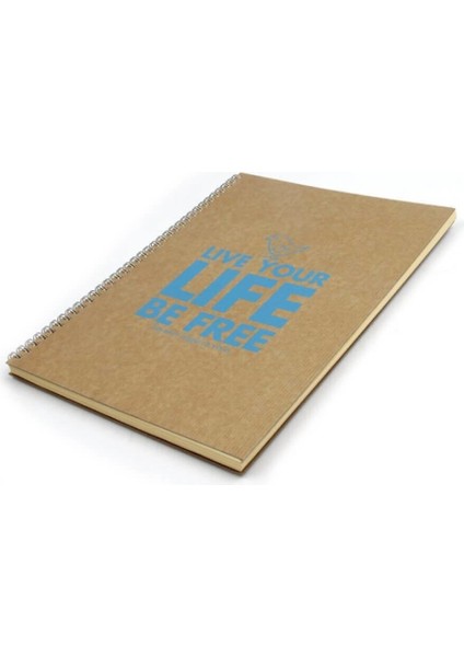 Color Funky Sert Kapak Çizgili Defter A4 100 Yaprak 418001-99