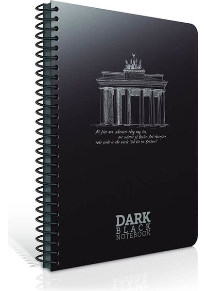 Dark Defter Spiralli Pp Kapak A4 50 Yaprak Çizgisiz 3-2672000-2011