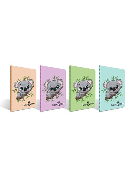 Faber Castell Koala Pp Kapak 100 Yap. Kareli A4 Defter 000407